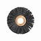 Nylox Burr-Rx Wheel Brush, Small Diameter, 3 in Brush Dia, 1/2 in Face W, 1/2 in Arbor Hole, Crimped/Round 17565 - alternate 1